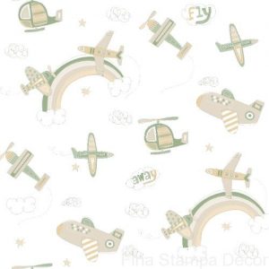 Papel de Parede Infantil aviões