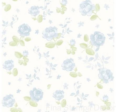 Papel de Parede Floral azul