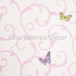 Papel de Parede Estampa Borboletas