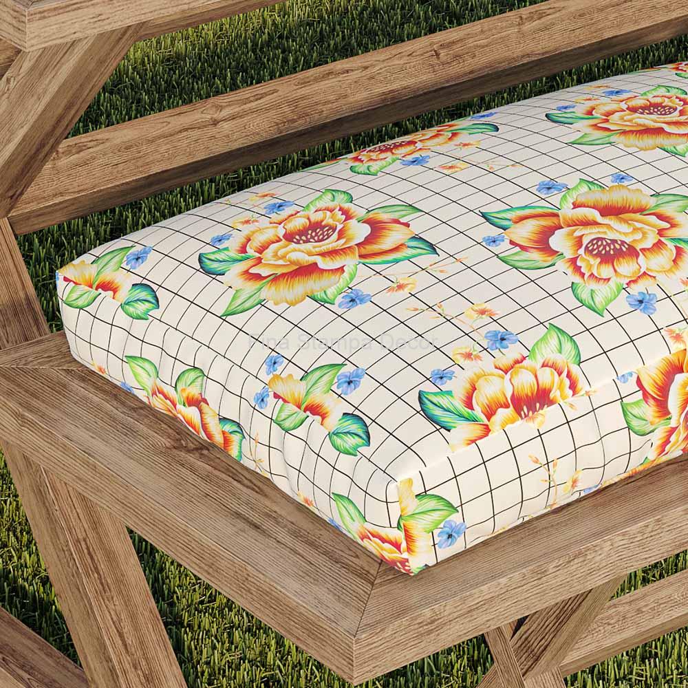 Tecido Impermeável Rosas Amarelas - Imagem 2