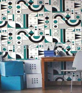 Papel de Parede abstrato Geométrico - Imagem 2