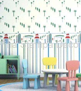 Papel de Parede Infantil Árvores
