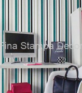 Papel de Parede Listras Verdes - Imagem 2