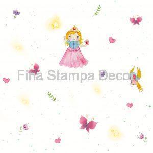 Papel de Parede Infantil Princesa