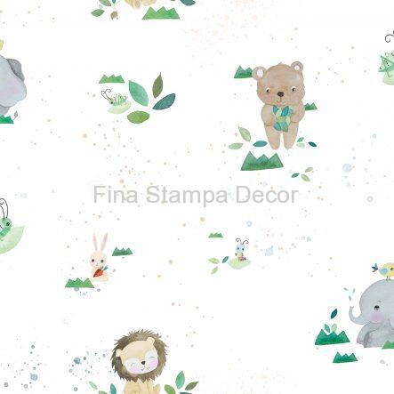 papel de parede infantil selva