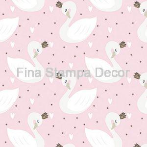 Tecido Infantil estampa Cisnes