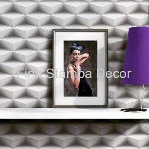 Papel de Parede Geométrico 3D Triângulos