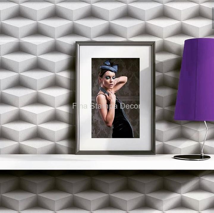 Papel de Parede Geométrico 3D Triângulos - Imagem 2