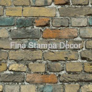 Papel de Parede Tijolos Coloridos