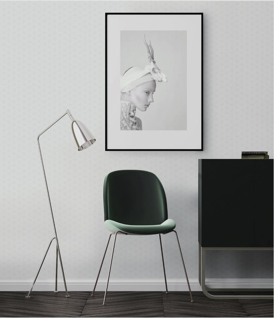 Papel de Parede Geométrico Rosé - Imagem 2