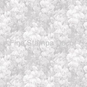 Papel de Parede Floral Acinzentado