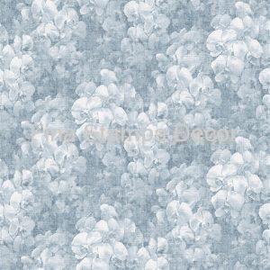 papel de parede floral azulado