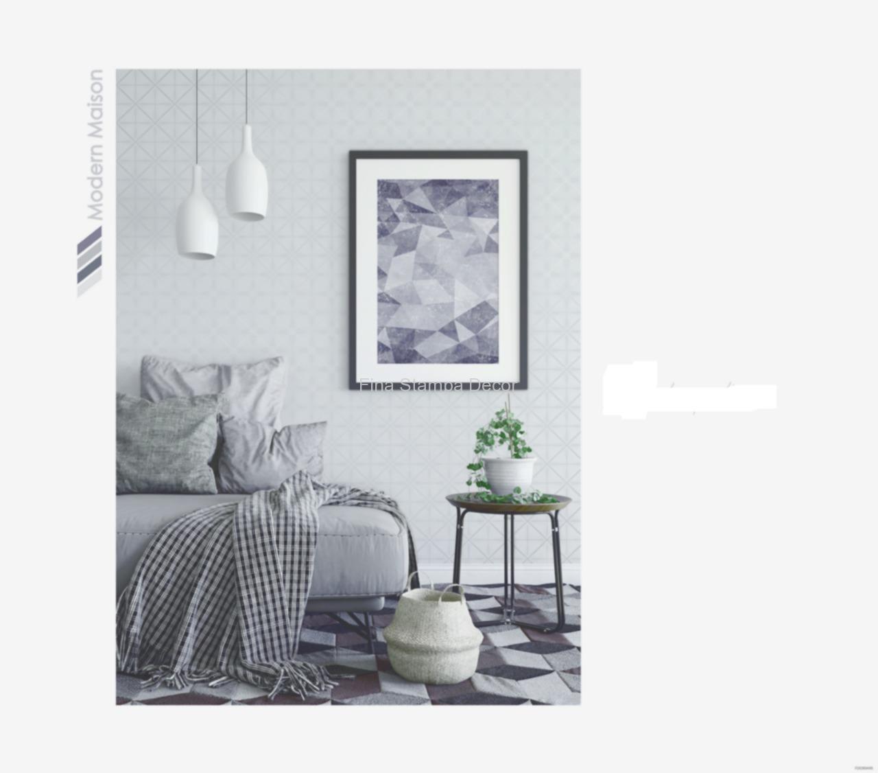 Papel de Parede Estampa Geométrica - Imagem 2