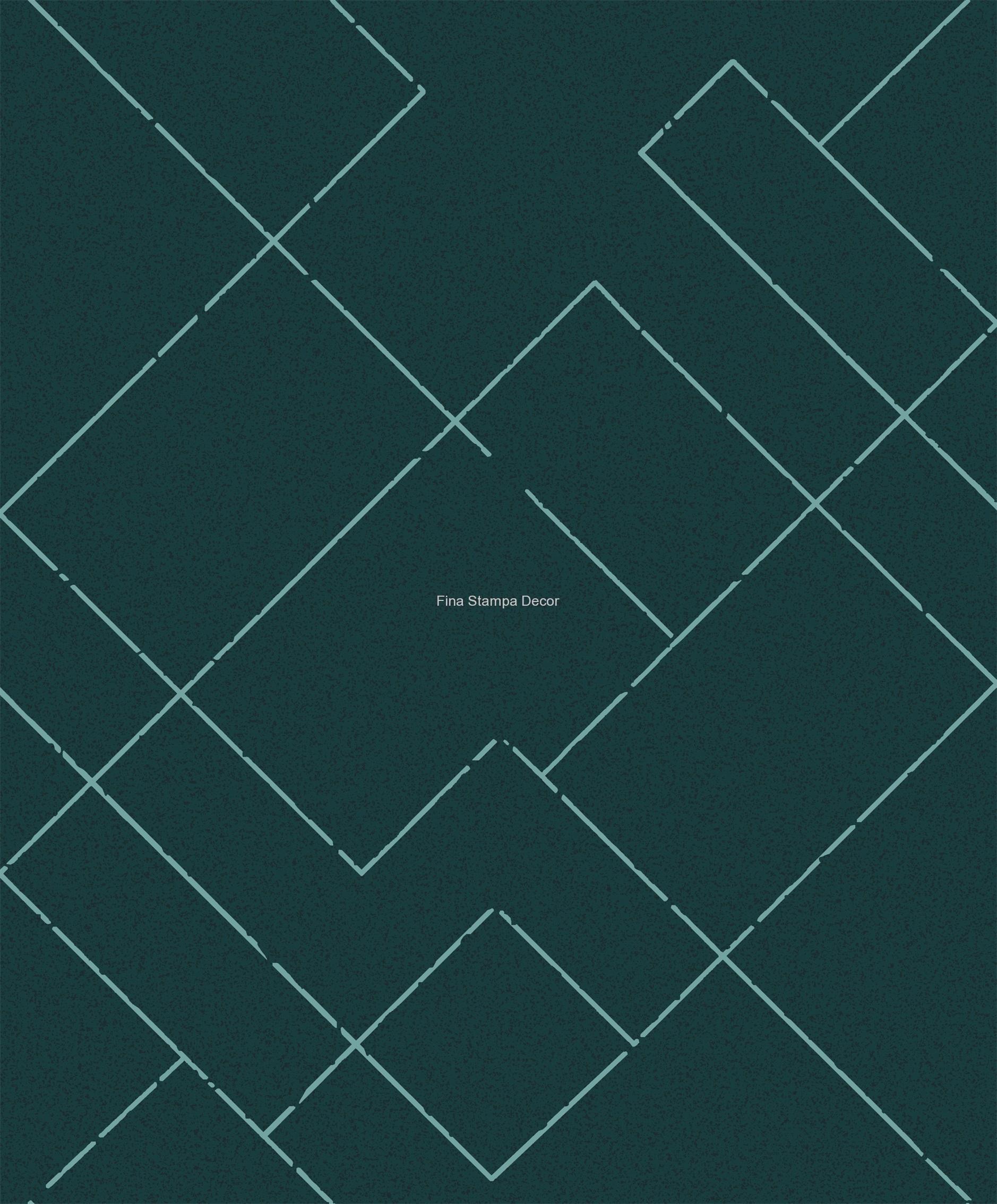 papel de parede geométrico verde