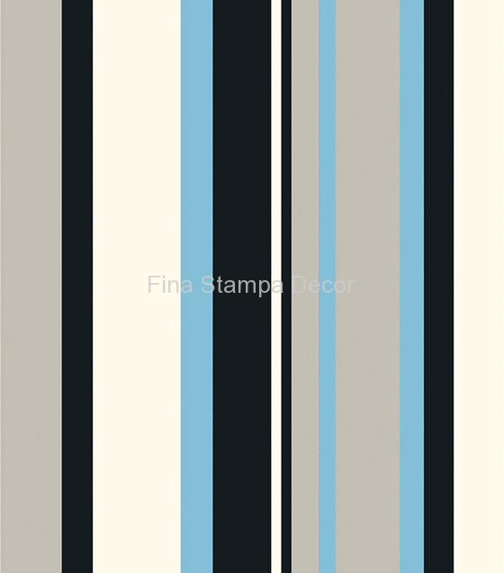 pappel de parede listrado azul