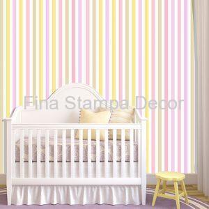 Papel de Parede Listrado Colorido
