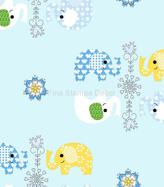 papel de parede infantil elefantes