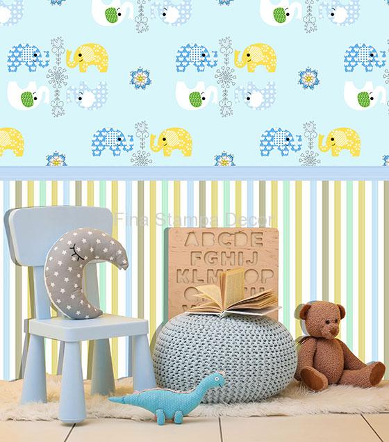 Papel de Parede Infantil Elefantes - Imagem 2