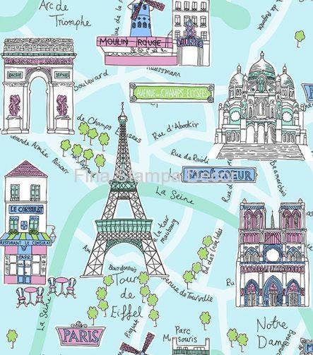 papel de parede infantil Paris