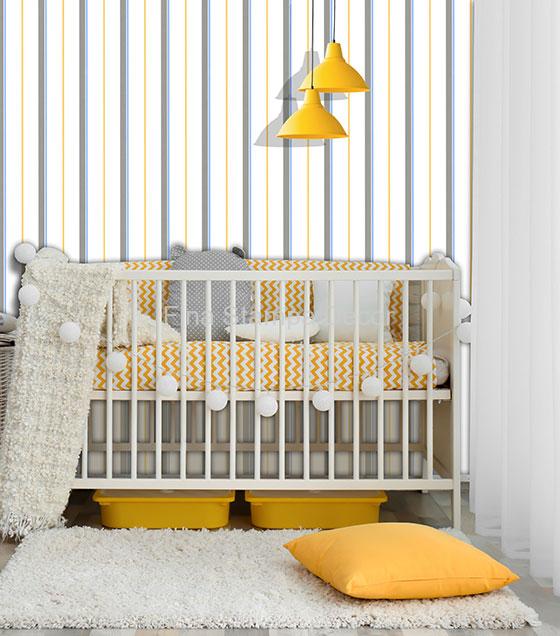 Papel de Parede Listrado Cinza - Imagem 2