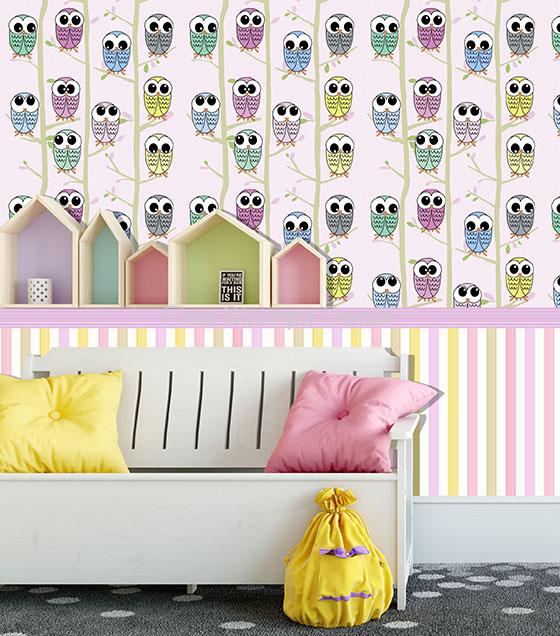 Papel de Parede Infantil Corujas - Imagem 2