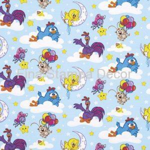 Tecido infantil Galinha Pintadinha