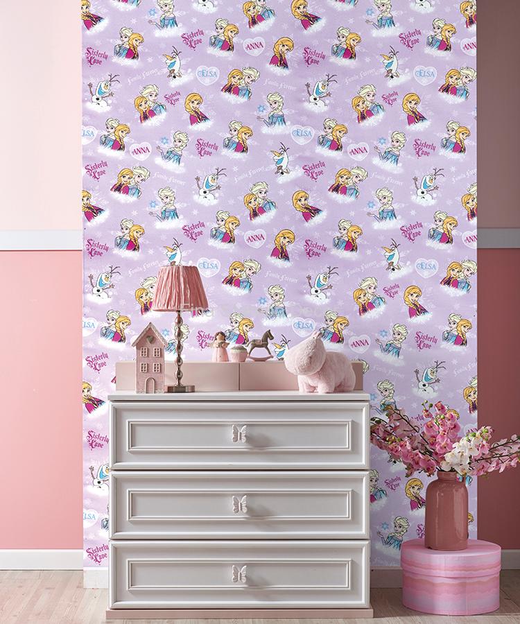 Tecido Infantil Lilás Frozen - Imagem 2