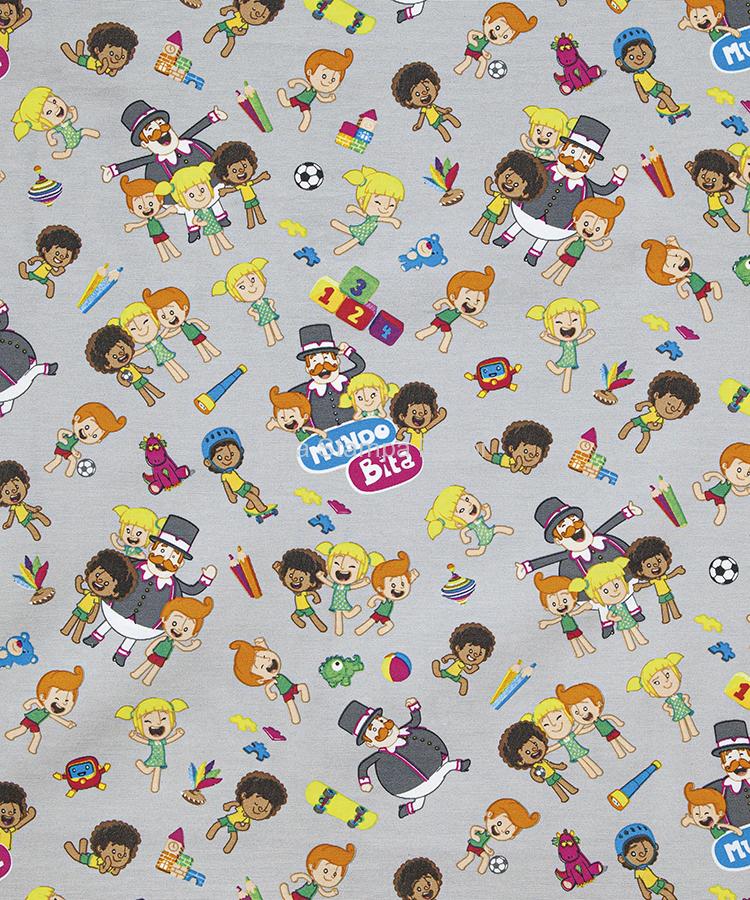 TECIDO infantil MUNDO BITA