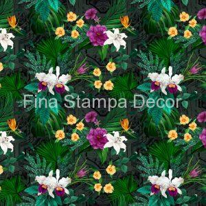 Tecido Impermeável Orquídeas Brancas