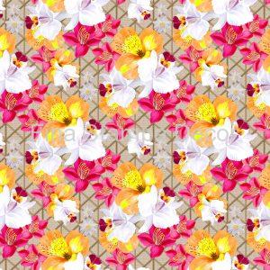 Tecido Impermeável Floral Amarelo