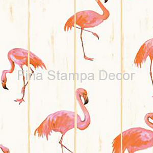 Papel de Parede Estampa Flamingos