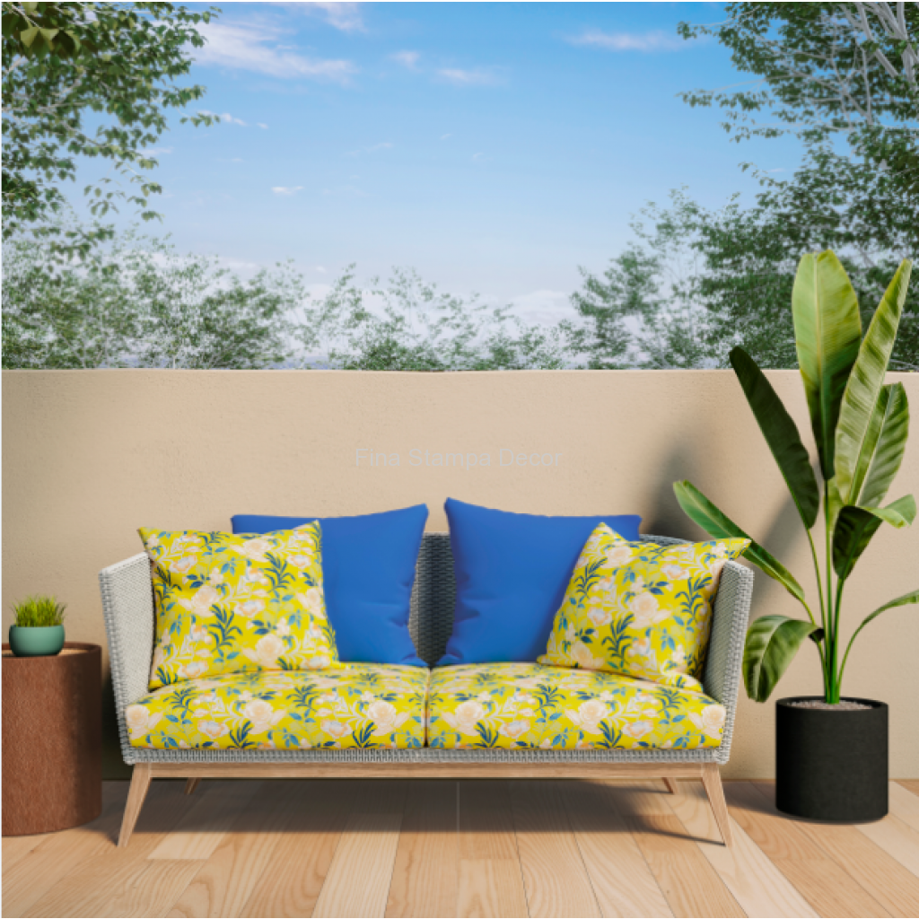 Tecido Impermeável Jardim Amarelo - Imagem 2