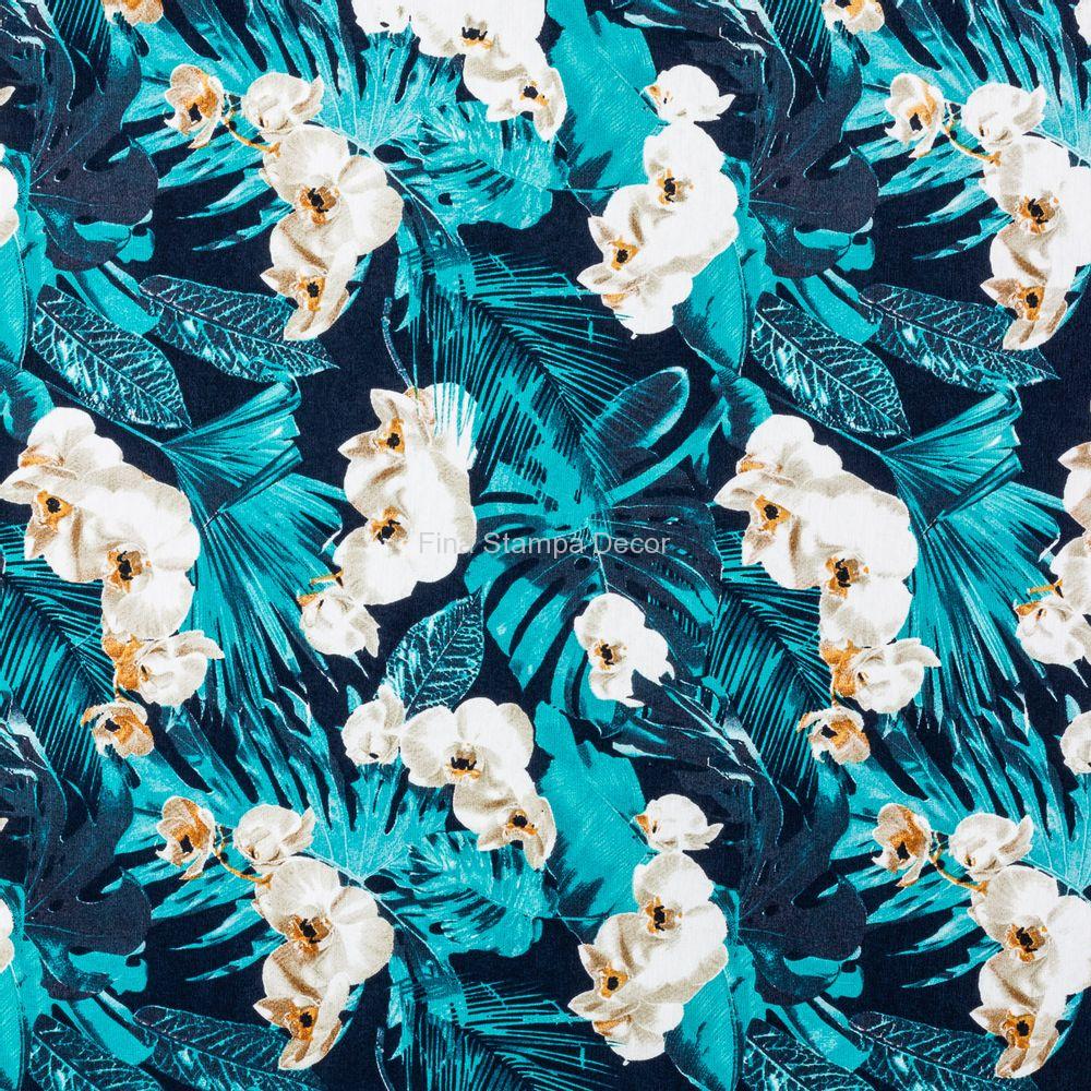 tecido impermeável estampa orquídeas