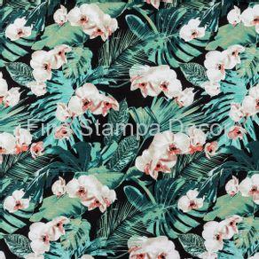 Tecido Impermeável Orquídeas Brancas