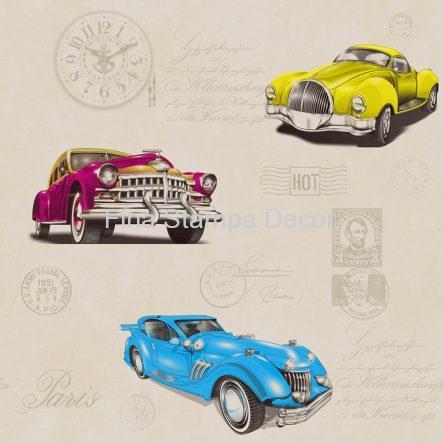 papel de parede vintage carros