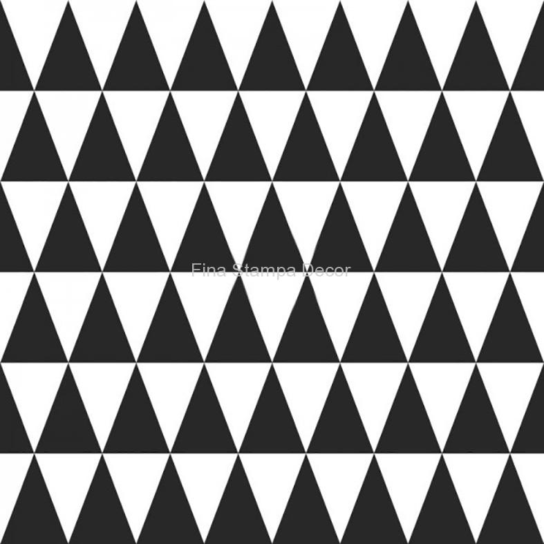papel de parede preto triângulos