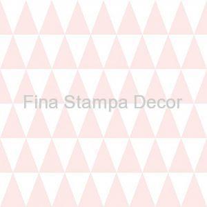 Papel de Parede Rosa Triângulos