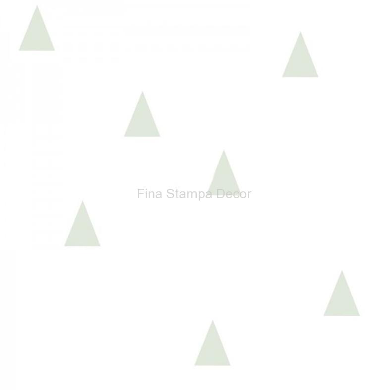 papel de parede branco triângulos