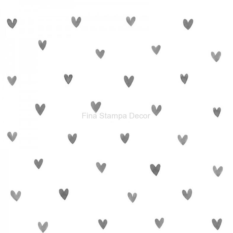 papel de parede branco corações