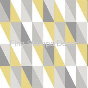 Papel de Parede Amarelo Geométrico