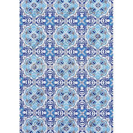 tecido estampado azulejo português