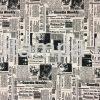 tecido estampa vintage jornal