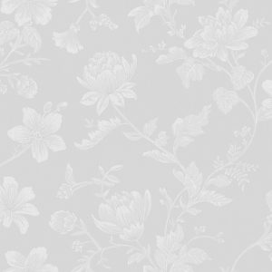 papel de parede floral cinza