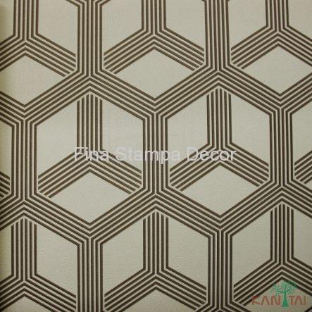 papel de parede fendi hexágono