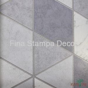 Papel de Parede Branco Xadrez - Fina Stampa Decor