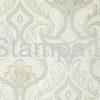 papel de parede adamascado beje