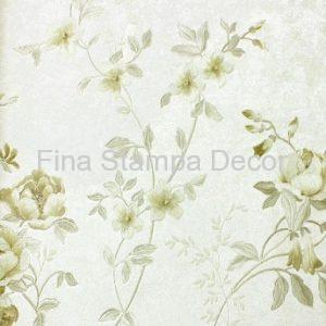 Papel de Parede Floral Marfim