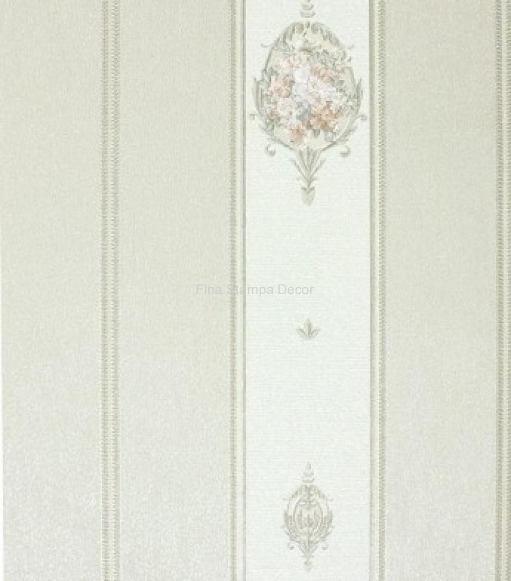 papel de parede listrado bege