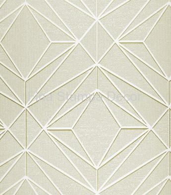 papel de parede beje geométrico