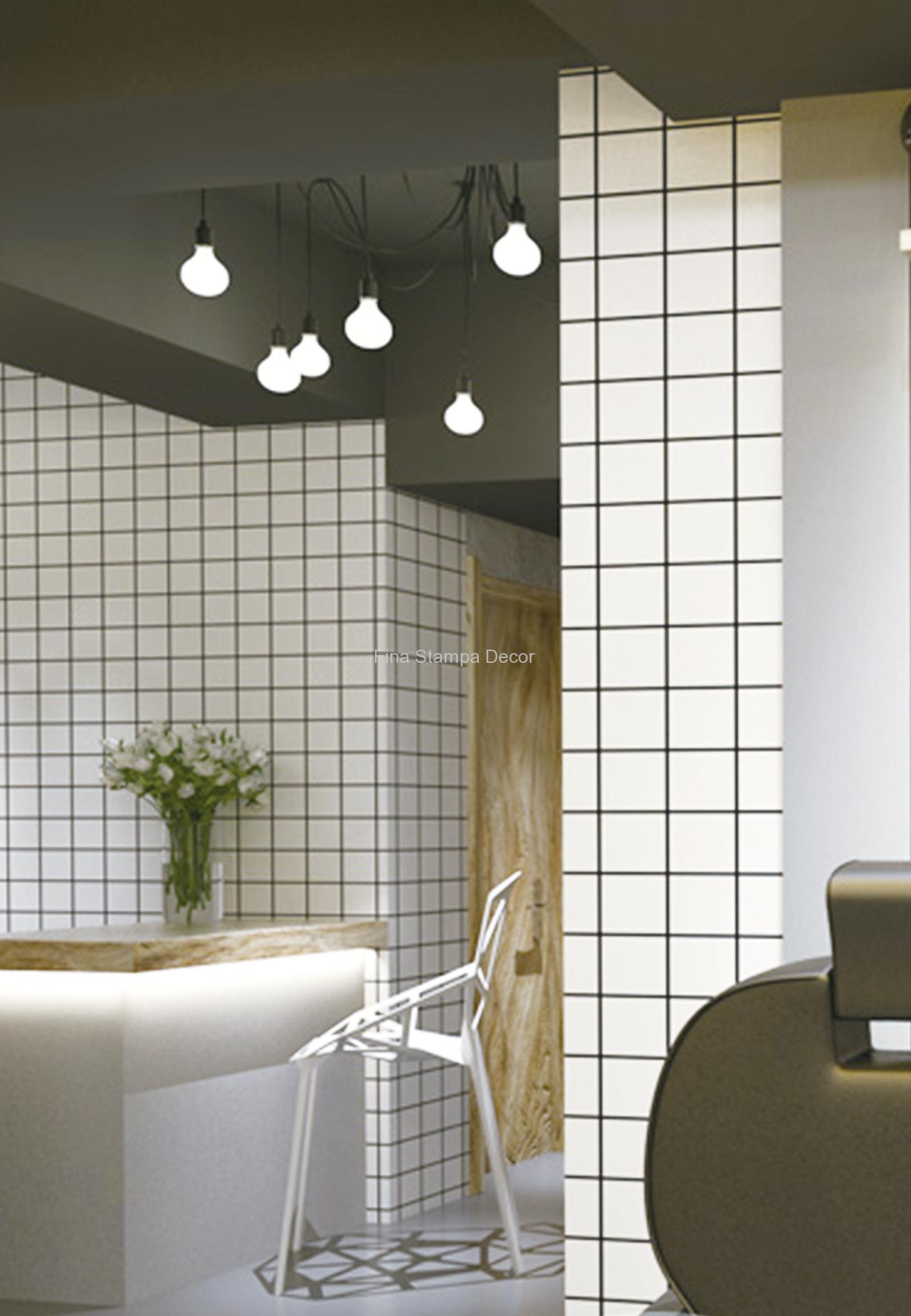 Papel de Parede Geométrico Quadrados - Imagem 2